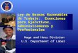 Ley de Normas Razonables de Trabajo: Exenciones para Ejecutivos, Administradores y Profesionales Wage and Hour Division U.S. Department of Labor