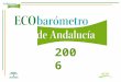 2006. ¿Qué es el Ecobarómetro de Andalucía? Encuesta periódicaEncuesta periódica sobre actitudes y conductas relacionadas con el medio ambiente. 2001Programa
