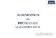 PROSE-CHILE Protección y SeguridadINDICADORESdePROSE-CHILE (A Diciembre 2014) 1 Stgo., 29 de Enero de 2015