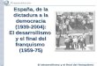 El desarrollismo y el final del franquismo (1959-75) España, de la dictadura a la democracia (1939-2004): El desarrollismo y el final del franquismo (1959-75)