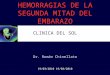 HEMORRAGIAS DE LA SEGUNDA MITAD DEL EMBARAZO Dr. Román Chinellato CLINICA DEL SOL 19/03/2010