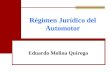 Régimen Jurídico del Automotor Eduardo Molina Quiroga