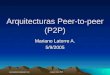 Marianolatorre@gmail.com1 Arquitecturas P2P Arquitecturas Peer-to-peer (P2P) Mariano Latorre A. 5/9/2005