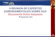 II REUNION DE EXPERTOS GUBERNAMENTALES SOBRE DUA Documento Único Aduanero Propuesta 123
