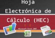 Microsoft Excel 2007.  HEC: H oja E lectrónica de C álculo, también conocida como Spreadsheet en inglés  Permite realizar operaciones con datos numéricos