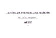 Tarifas en Prensa: una revisión Un informe para AEDE