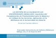 “La gestión de la calidad en las Universidades Andaluzas” II Jornadas Universitarias de Calidad y Bibliotecas. Málaga 20 y 21 de mayo 2010. Portada II