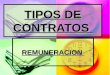 TIPOS DE CONTRATOS REMUNERACION TEMAS A DESARROLLAR Definición de Contrato de Trabajo Persona Natural y Persona Jurídica Elementos Esenciales del Contrato
