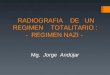 RADIOGRAFIA DE UN REGIMEN TOTALITARIO : - REGIMEN NAZI - Mg. Jorge Andújar