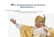 “ E n Esperanza Fuimos Salvados” Cartilla de trabajo sobre la Carta Encíclica SPE SALVI de SS Benedicto XVI