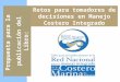 Propuesta para la publicación del Libro: Retos para tomadores de decisiones en Manejo Costero Integrado