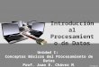 Introducción al Procesamiento de Datos Unidad I: Conceptos Básicos del Procesamiento de Datos Prof. Joao E. Chávez M