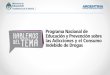 Programa Nacional de Educación y Prevención sobre las Adicciones y el Consumo Indebido de Drogas →Creado por el Ministerio de Educación de la Nación (Ley