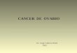 CANCER DE OVARIO Dr. Jorge Cabrera Ditzel 2003. CARACTERISTICAS DEL OVARIO 1.En condiciones de normalidad es difícil de palpar en el examen clínico 2.Organo