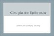 Cirugía de Epilepsia American Epilepsy Society S-Slide 1