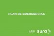 ARP SURA PLAN DE EMERGENCIAS. ARP SURA Objetivo general: Comprender la importancia de la prevención, preparación y respuesta inicial ante situaciones