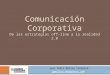 Comunicación Corporativa De las estrategias off-line a la realidad 2.0 Juan Pedro Molina Cañabate jpmolina.wordpress.com V.3