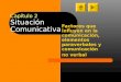 Capítulo 2 Situación Comunicativa Factores que influyen en la comunicación, elementos paraverbales y comunicación no verbal