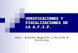 VERIFICACIONES Y FISCALIZACIONES DE LA A.F.I.P. Dres: Armando Magallón y Ricardo M. Chicolino