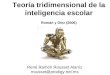Teoría tridimensional de la inteligencia escolar Román y Diez (2006) René Ramón Rousset Alaníz rrousset@prodigy.net.mx