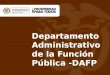 Departamento Administrativo de la Función Pública -DAFP