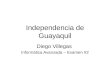 Independencia de Guayaquil Diego Villegas Informática Avanzada – Examen #2