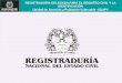 REGISTRADURIA DELEGADA PARA EL REGISTRO CIVIL Y LA IDENTIFICACIÓN Unidad de Atención a Población Vulnerable -UDAPV