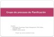 Preparó: Ing. Ismael Castañeda Fuentes Grupo de procesos de Planificación Fuentes: Information Technology Project Management, Fifth Edition, Copyright