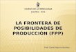 LA FRONTERA DE POSIBILIDADES DE PRODUCCIÓN (FPP) Prof: David Aquino Benites. COLEGIO DE LA INMACULADA Jesuitas - Lima