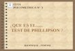 ¿QUE ES EL...... TEST DE PHILLIPSON ? GUIA PSICOMETRICA Nº 3 BIOPSIQUE - INDEPSI