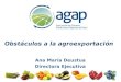 Obstáculos a la agroexportación Ana María Deustua Directora Ejecutiva
