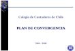 1 Colegio de Contadores de Chile PLAN DE CONVERGENCIA 2004 - 2008