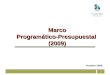 1 1 Marco Programático-Presupuestal (2009) Octubre 2008