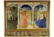 Fra Angelico, La Anunciación 1425-28. Robert Campin, La Anunciación 1418-19,