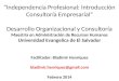 “Independencia Profesional: Introducción Consultoría Empresarial” Desarrollo Organizacional y Consultoría Maestría en Administración de Recursos Humanos