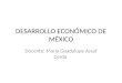 DESARROLLO ECONÓMICO DE MÉXICO Docente: María Guadalupe Assaf Cerda