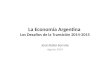 La Economía Argentina Los Desafíos de la Transición 2014-2015 José Siaba Serrate Agosto 2014