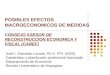 POSIBLES EFECTOS MACROECONOMICOS DE MEDIDAS CONSEJO ASESOR DE RECONSTRUCCION ECONOMICA Y FISCAL (CAREF) José I. Alameda Lozada, Ph.D. PPL (#256) Catedrático