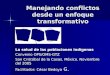 Manejando conflictos desde un enfoque transformativo La salud de las poblaciones indígenas Convenio OPS/OMS-GTZ San Cristóbal de la Casas. México. Noviembre