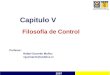 Capitulo V Filosofía de Control 2007 Profesor: Rafael Guzmán Muñoz rguzmanm@codelco.cl