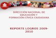 DIRECCIÓN NACIONAL DE EDUCACIÓN Y FORMACIÓN CÍVICA CIUDADANA REPORTE LOGROS 2009-2010