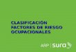 ARP SURA CLASIFICACIÓN FACTORES DE RIESGO OCUPACIONALES