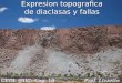 Expresion topografica de diaclasas y fallas GEOL 4017: Cap. 10 Prof. Lizzette Rodríguez