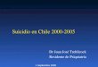Suicidio en Chile 2000-2005 Dr Juan José Trebilcock Residente de Psiquiatría 1 Septiembre 2008