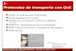 TECNOLOGÍAS DE RED AVANZADAS – Master IC 2010-2011 –  1- Protocolos de transporte con QoS  Clases de aplicaciones multimedia