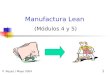1 Manufactura Lean (Módulos 4 y 5) P. Reyes / Mayo 2004