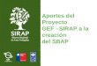 Aportes del Proyecto GEF –SIRAP a la creación del SBAP