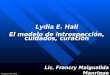 Lydia E. Hall El modelo de introspección, cuidados, curación Lic. Francry Maigualida Manrique Manrique Francry ©2003