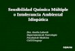 Sensibilidad Química Múltiple o Intolerancia Ambiental Idiopática Dra. Amalia Laborde Departamento de Toxicología Facultad de Medicina CIAT/Uruguay SQM/IAI