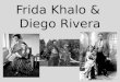 Frida Khalo & Diego Rivera. Frida Kahlo Nació el 6 de julio de 1907. Murió el 13 de julio de 1954. La nacionalidad – Era de México. Su vida – De niña